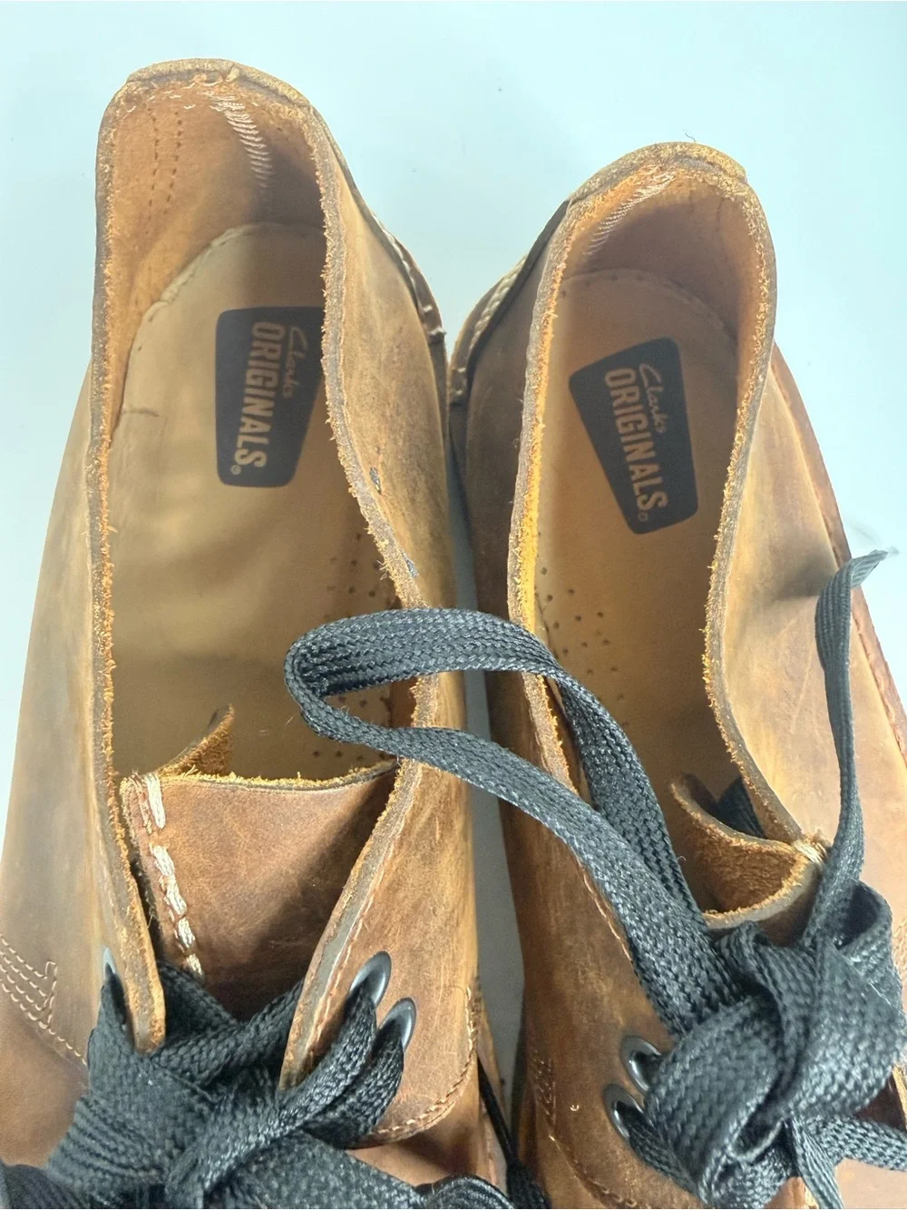 Clarks Desert Trek shoes leather crepe soles size 12